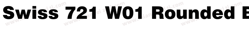 Swiss 721 W01 Rounded Black字体转换